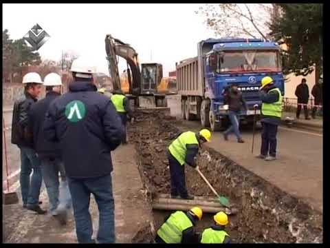 Şəki də su və kanalizasiya sistemi üzrə qazıntı işləri artıq başlayıb.