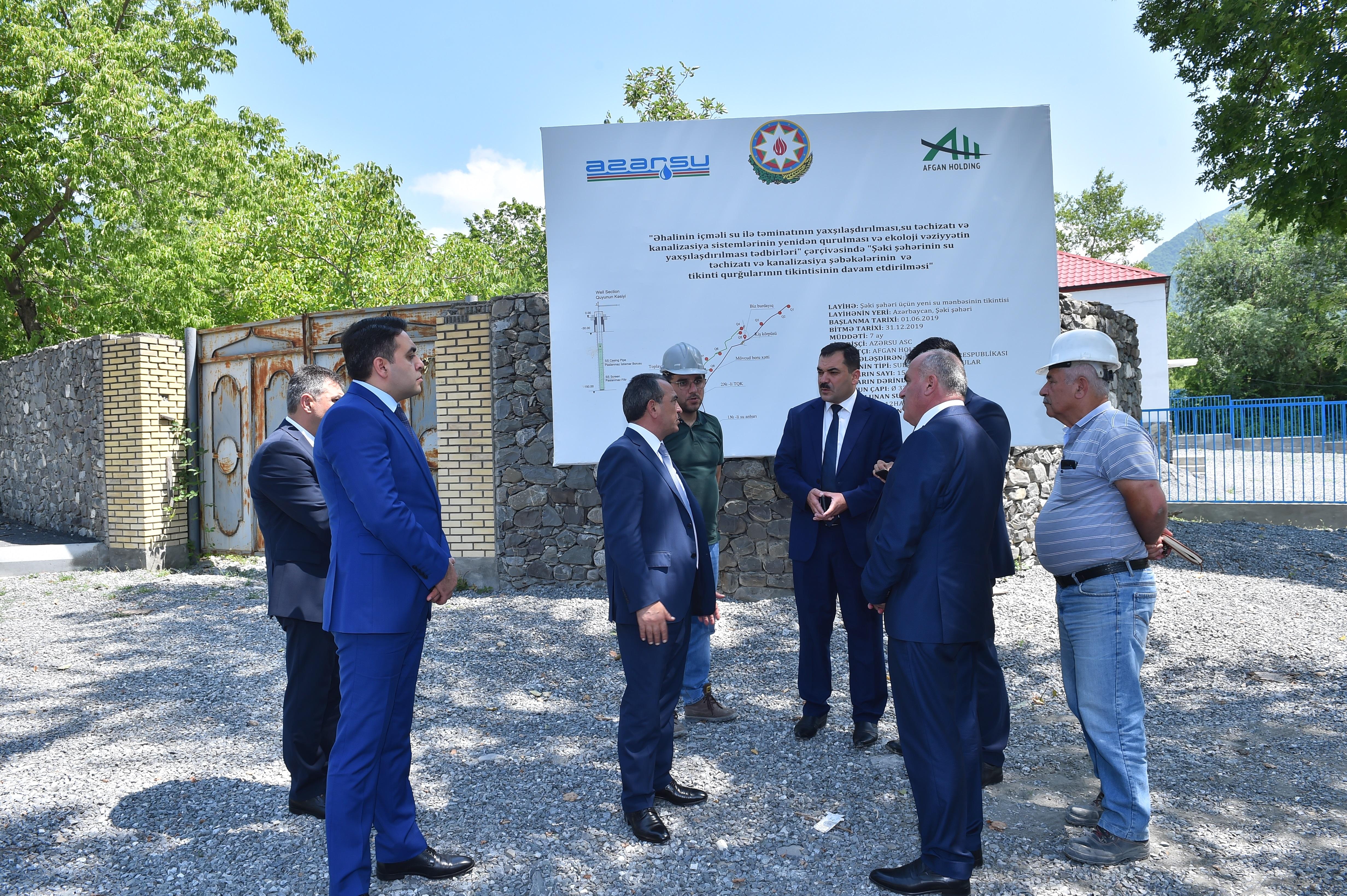“Azərsu” ASC-nin sədri Qorxmaz Hüseynov “Şəki şəhərinin içməli su təchizatı və kanalizasiya sistemlərinin yenidən qurulması” layihəsinin icra vəziyyəti ilə tanış olub.